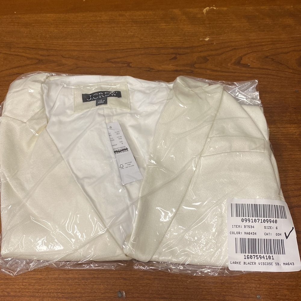 J Crew Long Parke blazer in luster crepe BT534 - Picture 6 of 6